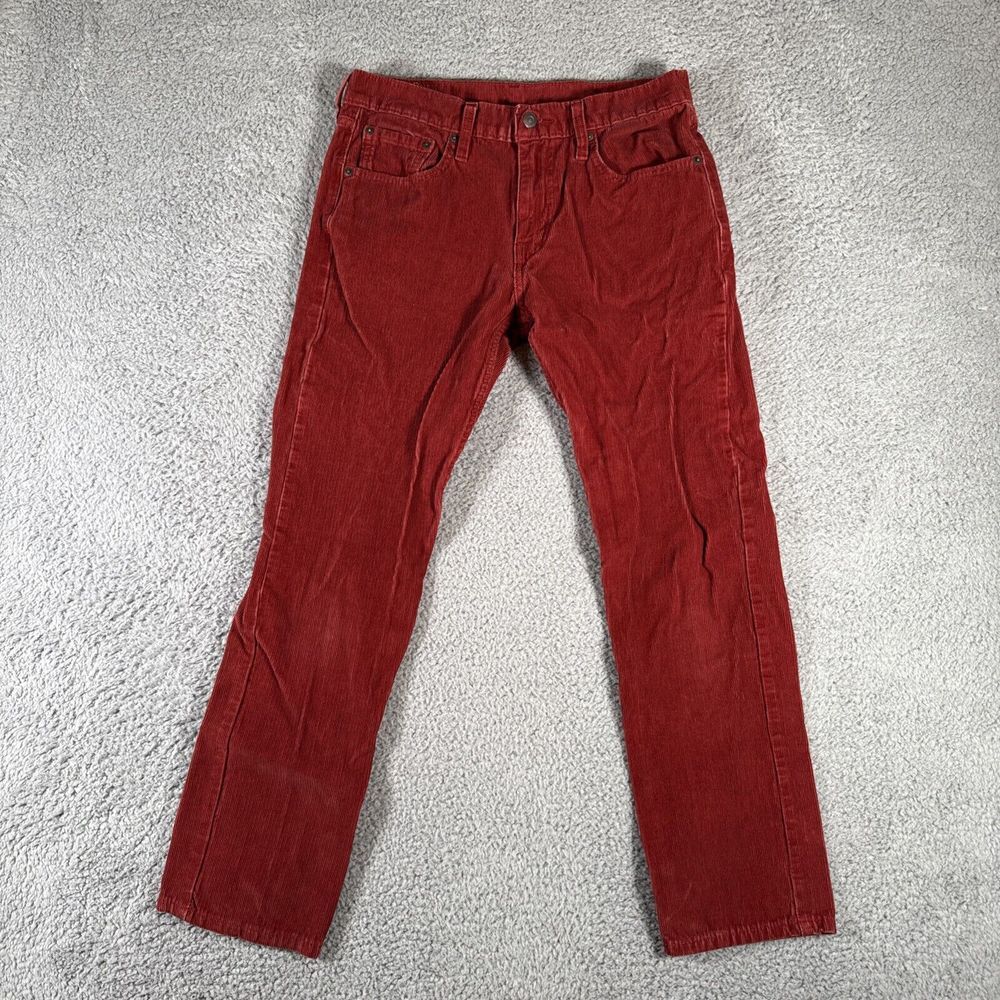 Levi's 502 Corduroy Jeans‎ Men's 30x32 Red Tapered